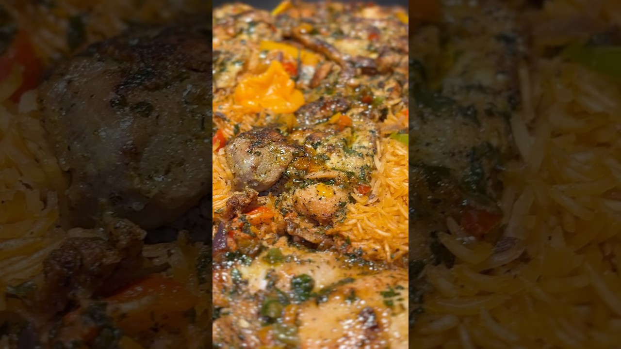 One Pan Chicken and Rice Dinner 🔥