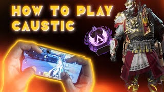 HOW TO PLAY CAUSTIC (TEAMMATE GAMEPLAY)  #apexlegendsmobile screenshot 2