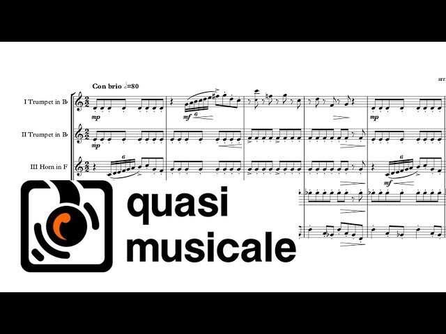 Hunchback Of Notre Dame „God Help The Outcasts“ Brass Quintet arr. Adrian Wagner Sheet Music