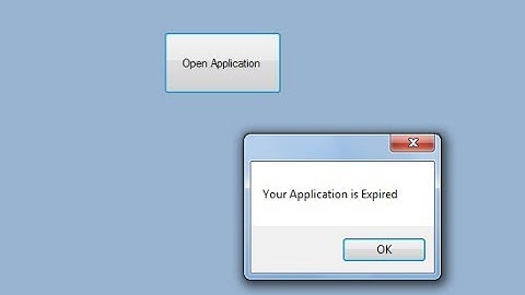 Windows Application With Expiration Date In C#