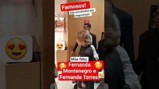 😘FERNANDA MONTENEGRO E SUA FILHA PASSEIAM NO SHOPPING COM SEGURANÇAS @tvfaby
