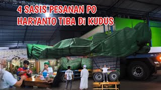 SABUTAN PAK HAJI HARYANTO KEDATANGAN SASIS TROTON MAN.AHIRNYA TIBA JUGA DI GARASI HM .#poharyanto
