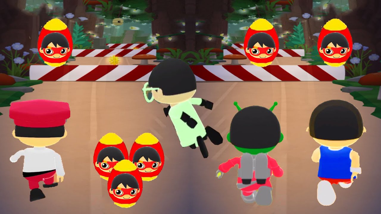 TAG WITH RYAN RADIOLOGIST VS TRACK STAR RYAN VS GREEN RYGLORB RYAN VS FIRE CHIEF RYAN EGG EDITION