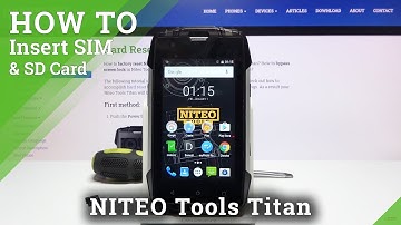 How to Insert SIM and SD in Niteo Tools Titan - SIM & SD Slot