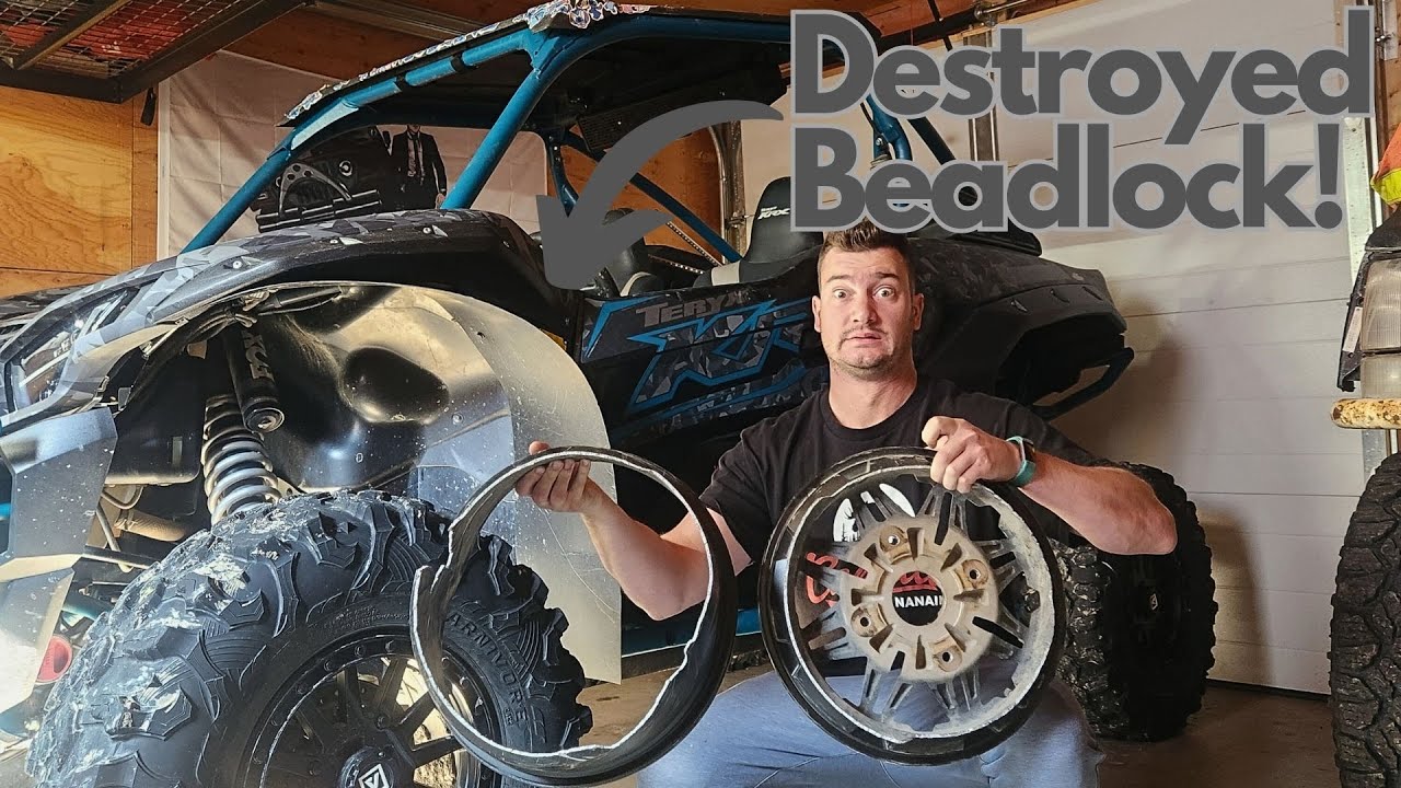 Stock Beadlock Rim DESTROYED on my Kawasaki KRX 1000 YouTube