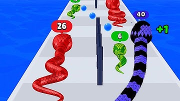 🐍SNAKE RUN RACE - Color Math Games (New Update! All Snakes) 🐍