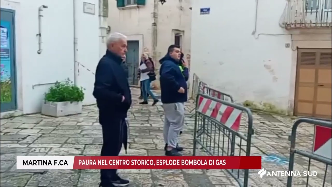 10 MARZO 2026    MARTINA FRANCA   PAURA NEL CENTRO STORICO, ESPLODE BOMBOLA DI GAS