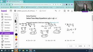 Two-Step Equations with Distribution
