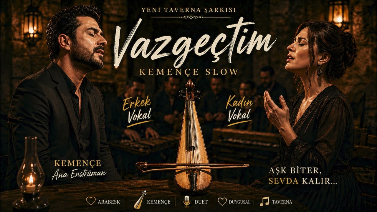 Vazgeçtim… Geç Kaldın Sevgilim | Kemençe Slow Arabesk Duet