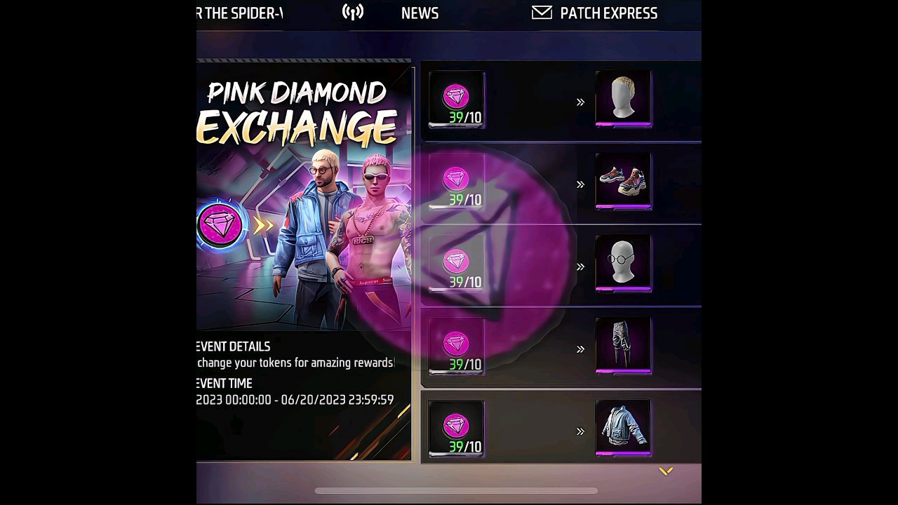 PINK DIAMOND IN FREE FIRE 💎 