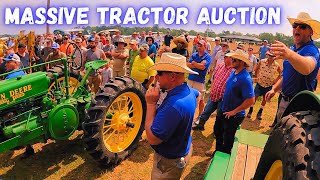 Wild Tractor Auction at Denton Farm Park Somebody Called Security - SE Old Threshers Reunion in NC