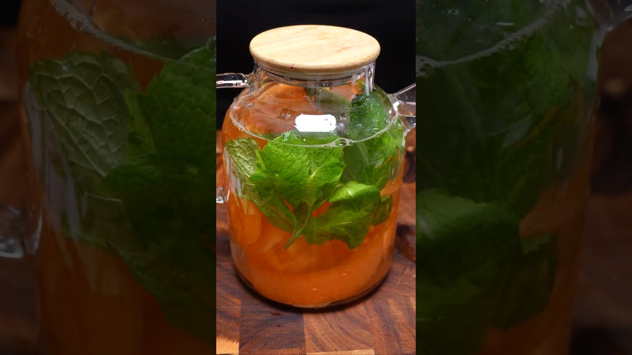 🥕🌿 Purifying Carrot Mint Detox Water! Natural Energy Boost & Gut Health (5-Min Recipe!) 