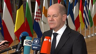 24.02.2022 - Olaf Scholz - EU-Sonderrat Krieg Russland/Ukraine