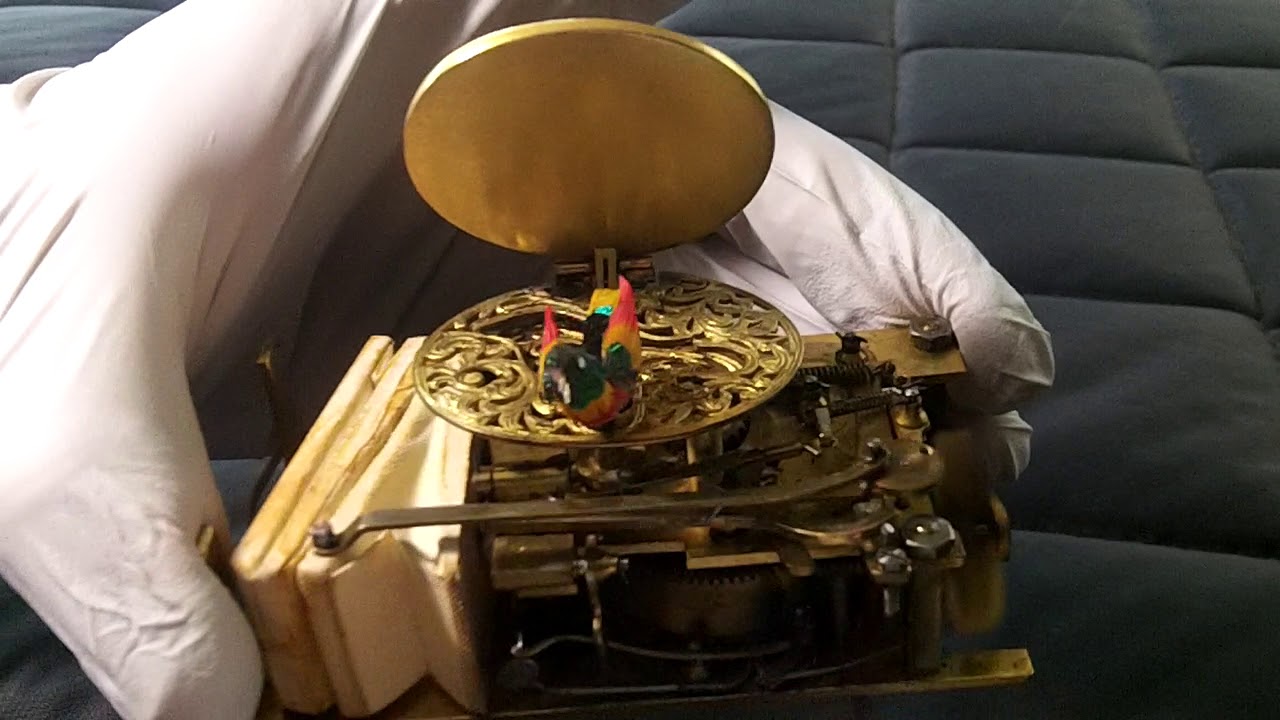 Antique German KG singing bird box