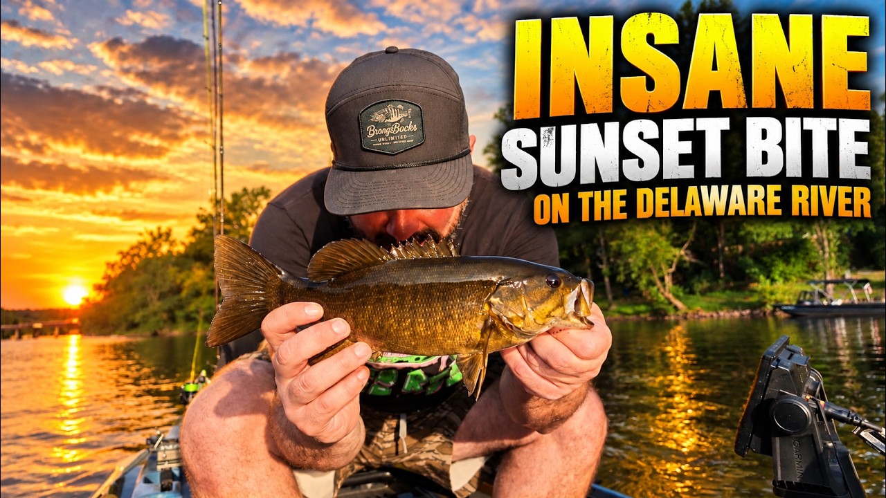 Insane Smallmouth Sunset Bite on the Delaware River