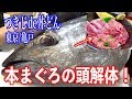 【貴重映像】本まぐろの頭を解体！稀少部位てんこ盛りの海鮮丼が旨すぎて安すぎだった！
