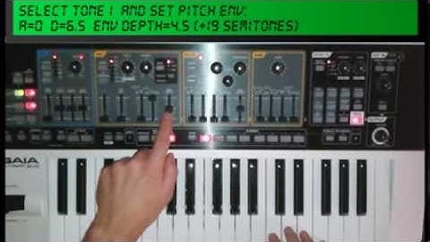 Roland Gaia SH-01 LASER HARP Tutorial & Patch