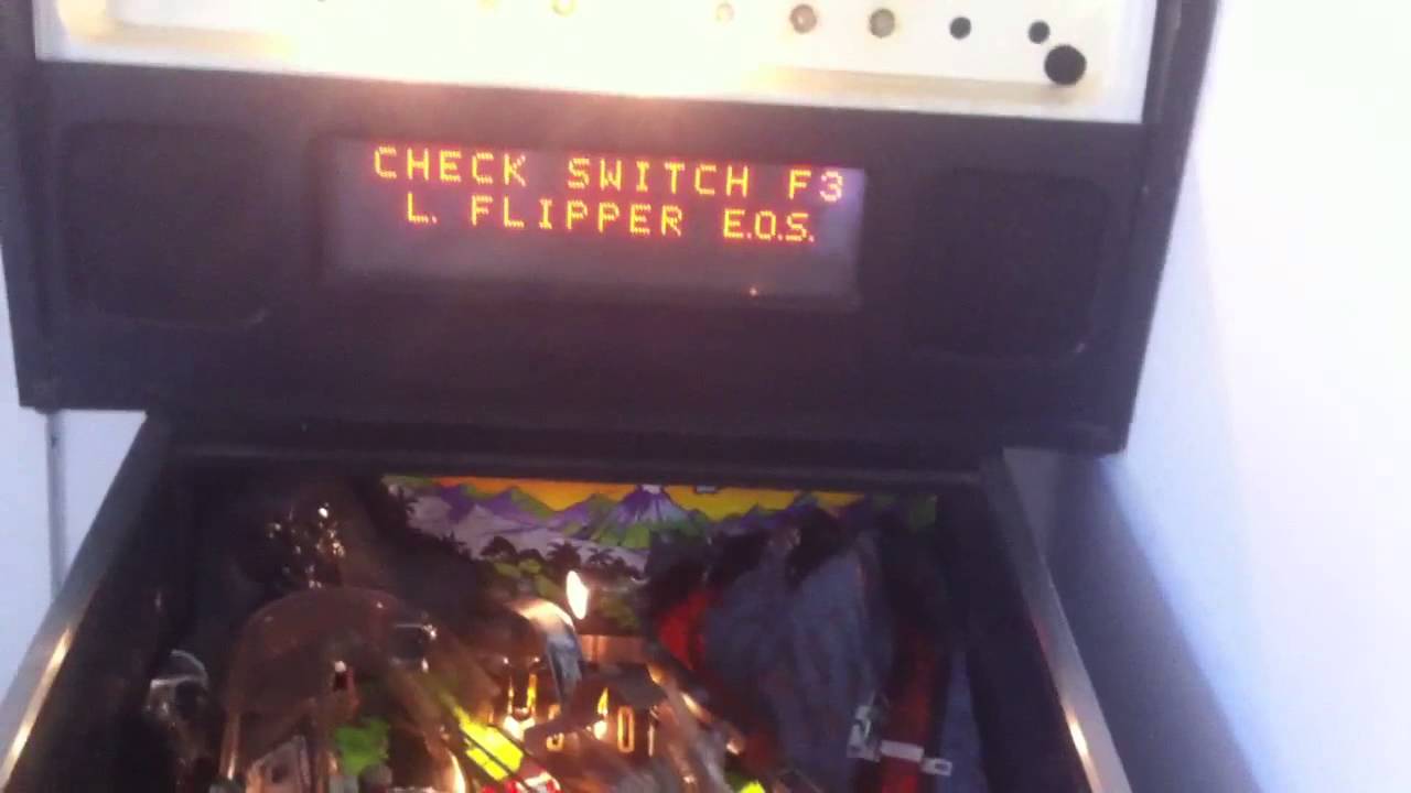 Error on pinball machine YouTube