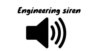 Engineering siren - sound effect - [High quality]