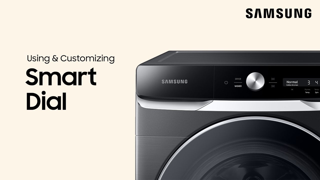 Navigating and setting up your Samsung washer and dryer