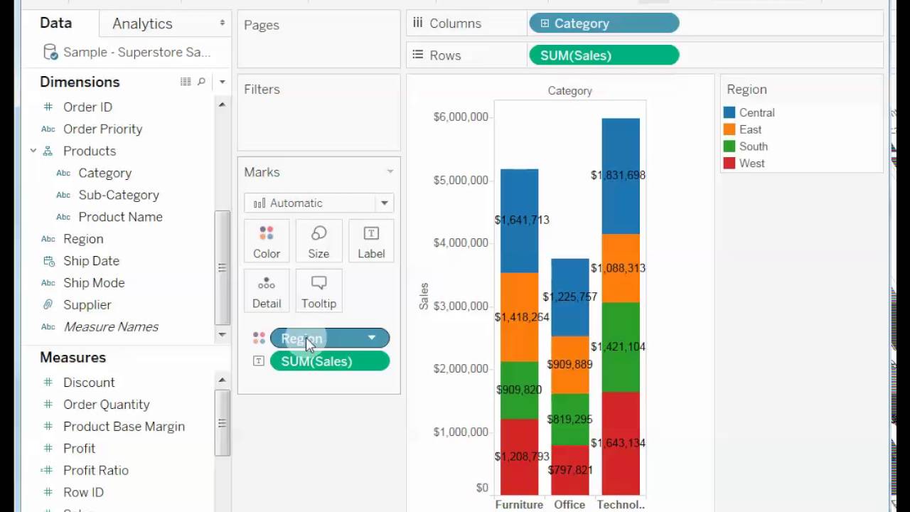 Tableau Sort Bar Chart By Value