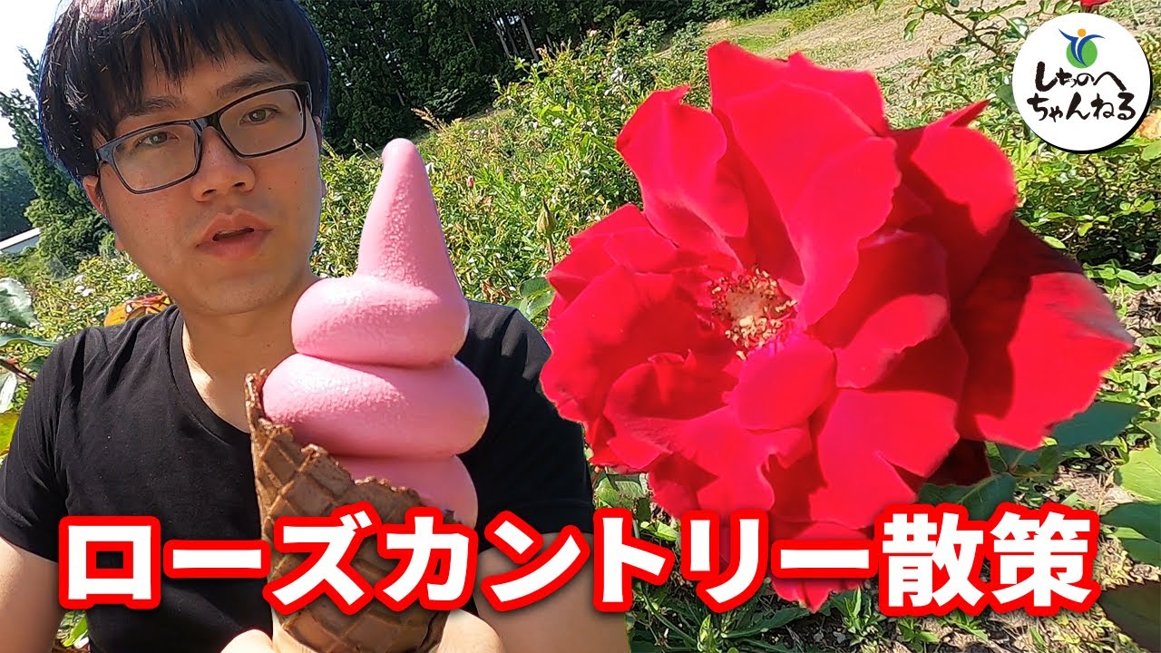 七戸町のバラ園 東八甲田ローズカントリー散策！ - YouTube