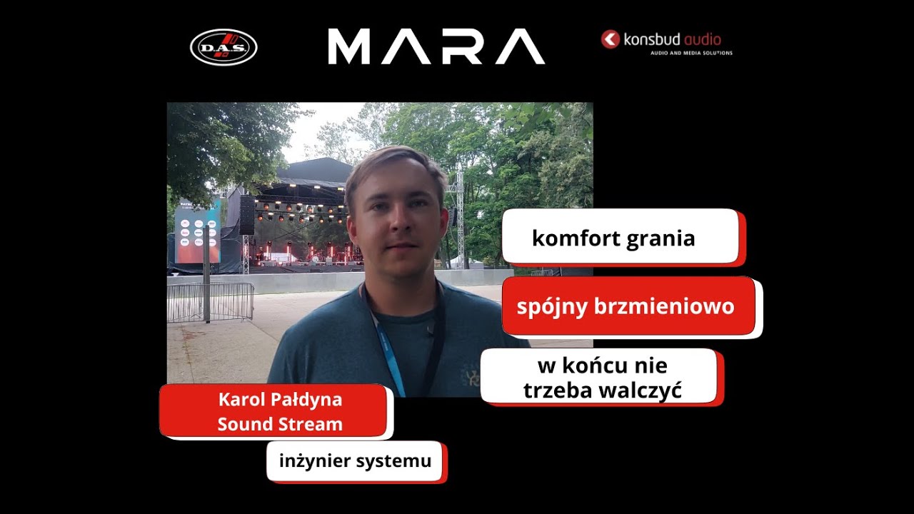 System nagłośnieniowy DAS Audio MARA na Bug Nature Festival - wywiad z Karolem Pałdyną