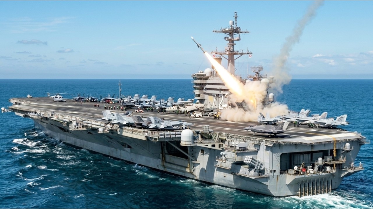 Иран в состоянии повышенной готовности! Авианосец «Авраам Линкольн» загружает в море мощные ракеты