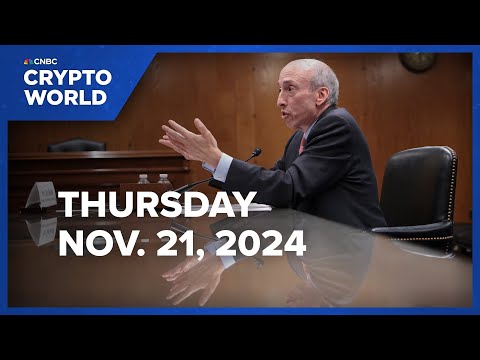 SEC Chair Gary Gensler to step down when Trump takes office: CNBC Crypto World Episode cover