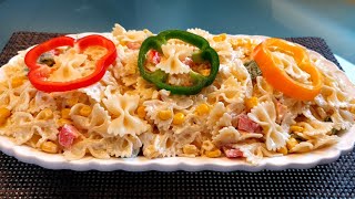 Cold Pasta Salad Recipe with Vegetables | Easy Pasta Salad |Quick Salad Recipes