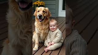 Adorable Child Playing with a Cute Dog Adorable Child Playing with a Cute Dog
