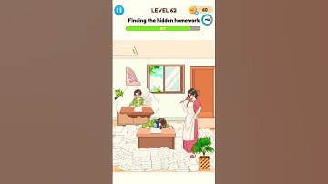 Annoying Puzzle game level 62 ~ Finding the hidden homeworks #annoyingpuzzle #homework #shortvideo