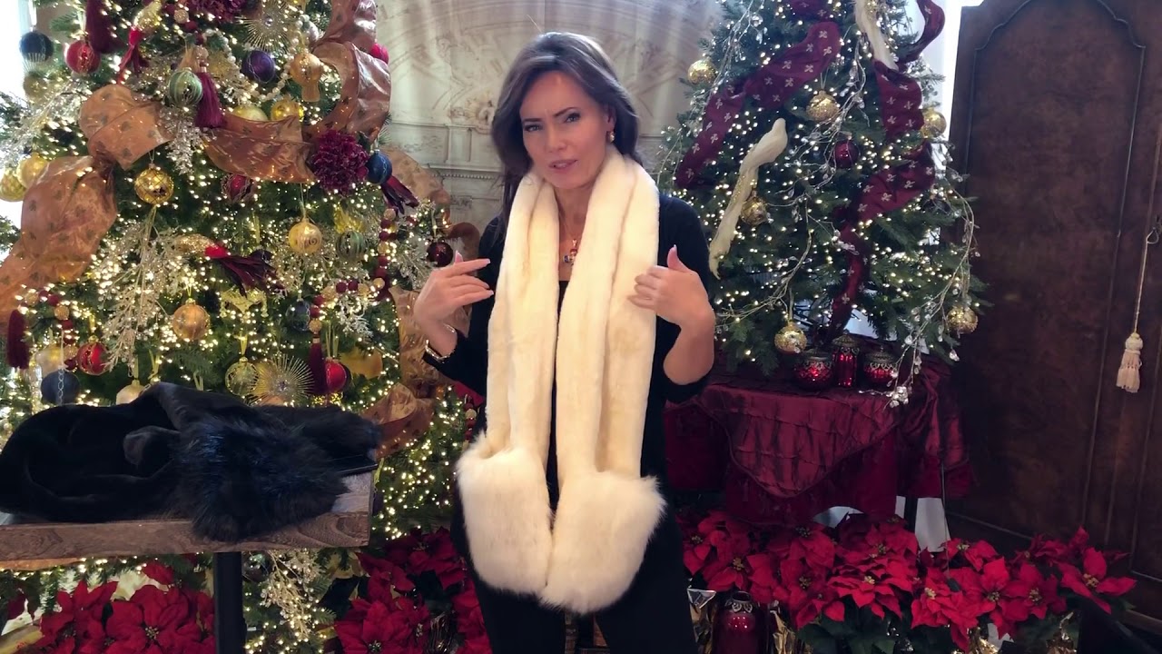 Faux Fur Scarf With Pockets