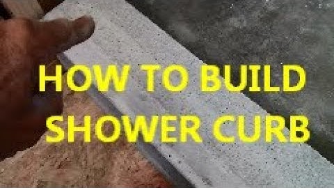 BUILDING SHOWER CURB...and patreon stuff