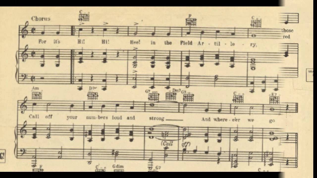 The Caissons Go Rolling Along (1921) YouTube