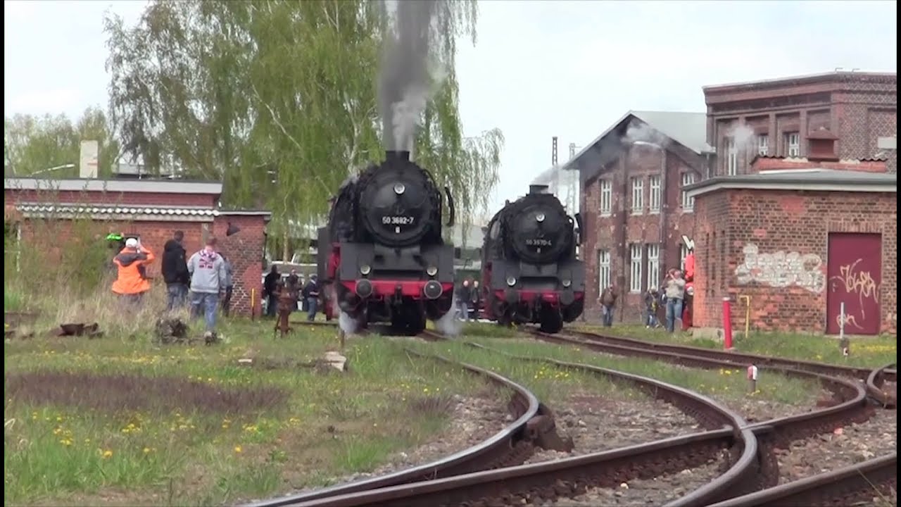 Frühlingsdampf mit zwei 50ern in Wittenberge!