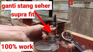 Tutorial cara ganti stang seher supra fit, grand, legenda,mocin.