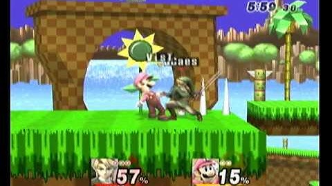 Project M Demo 2 - JCaesar (Wario, Link) vs Vist (Luigi, Falco)