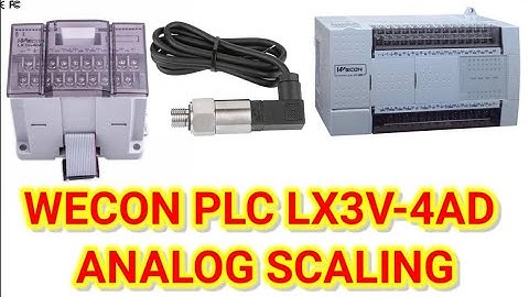 WECON PLC ANALOG SCALING || 4AD Analog programming#scaling #analog