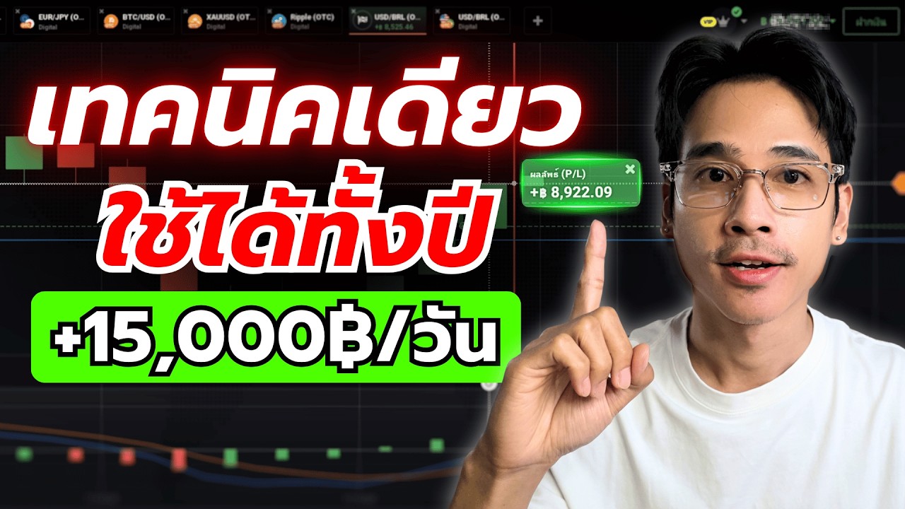 ⁣เทคนิคเดียวพอ! เทรด IQ OPTION หาเงิน +15,000/วัน มือใหม่ใช้ง่ายมาก | 8xTrade TURKLIFE