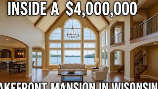 Inside a $4,000,000 Lakefront MANSION in Wisconsin!