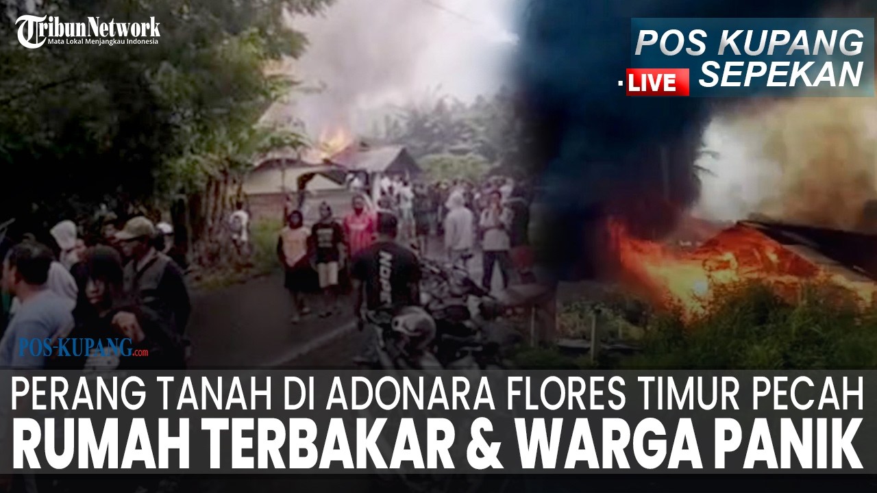 🔴POS-KUPANG SEPEKAN: Perang Tanah Ulayat Pecah di Adonara Flores Timur, Rumah Terbakar & Warga Panik