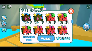 Fusing 3x and 6x *RAINBOW PIXEL TIGER* lets see what happens.. 🌈🌈🐯🐯 | pet simulator x | roblox