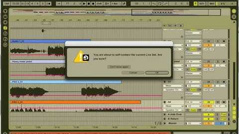 Ableton Live Exporting and Saving Samples Within a Project to Self Contain or for Others to Access and Use.