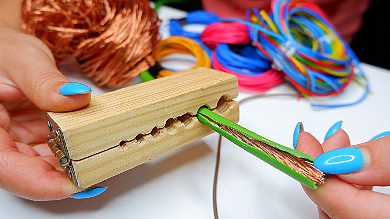 How to Strip any Wire Quickly and Without Problems. TOP 25 LIFE HACKS ...