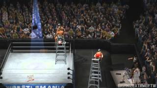 WWE 2K14   Chris Jericho Awesome Code Breaker off Ladder through Table