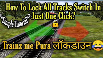 How To Lock All Track Switches in Just one click in Trainz Simulator?😁 Very Simple Trainz Tutorial !