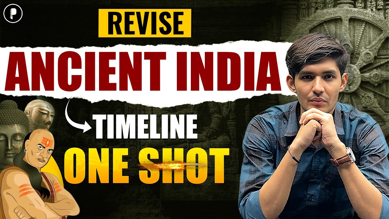 Ancient India Timeline in One Shot | History Revision (Pre-Historic to Post-Gupta)