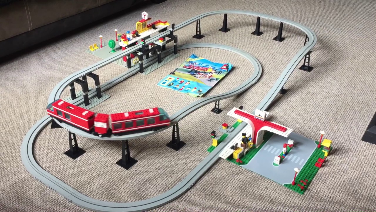 Lego 6399 Airport Shuttle train - Running - Vintage set - YouTube