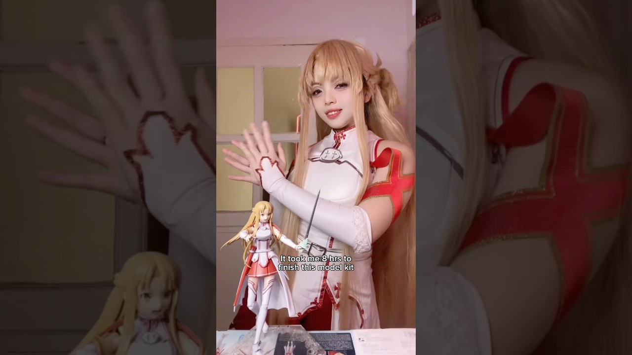 Lets celebratee 🥰😍🥰😍🥰#Asuna #asunacosplay #SAO #saocosplay #swordartonline #modelkit